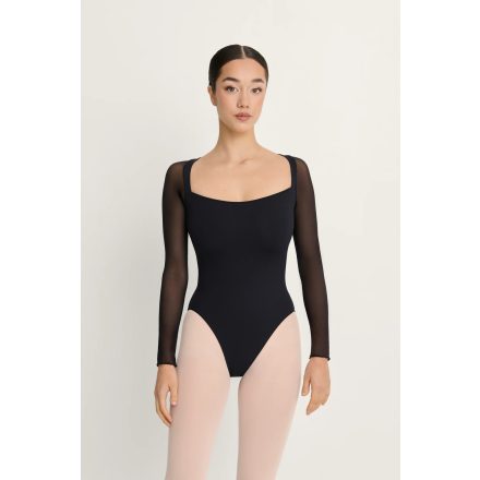 Intermezzo 31731 langärmliger Ballettanzug mit Tülleinsätzen und Tüllärmeln