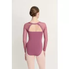 Intermezzo 31731 long sleeve leotard with tulle inserts and tulle sleeves