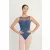 Intermezzo 31733 boat neckline leotard with tulle inserts