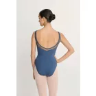 Intermezzo 31733 boat neckline leotard with tulle inserts