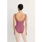 Intermezzo 31733 boat neckline leotard with tulle inserts