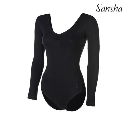 Sansha L4551C-B Simone Tricou de balet cu mânecă lungă din bumbac