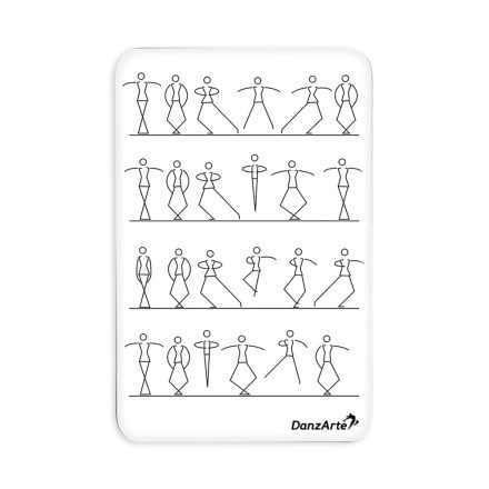 DanzArte  “Stick Figures Dancing” Vinyl Laminated Magnet