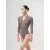 Mara Aura Turtleneck Long Sleeve Zip Leotard
