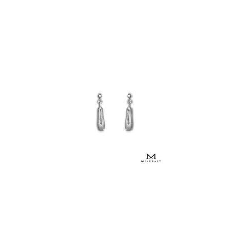 Mikelart 022OR silver earring