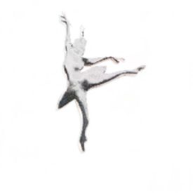   Mikelart POINTE SHOES pandantiv de argint pe fir de bumbac cerat