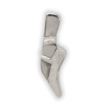 Mikelart POINTE SHOES pandantiv de argint pe fir de bumbac cerat