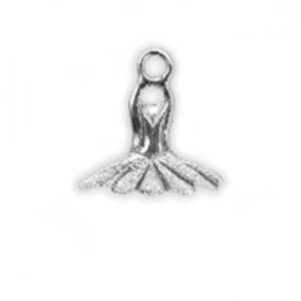   Mikelart POINTE SHOES pandantiv de argint pe fir de bumbac cerat