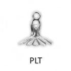 Mikelart Pupatelle TUTU ezüstmedál viaszolt pamutszálon