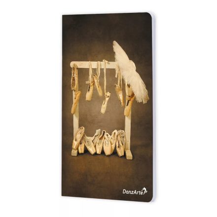 DanzArte “Pointe Shoes Sepia” A4 matt laminated notebook