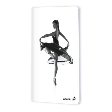 DanzArte “Turning Pointe” A6 matt laminated notebook