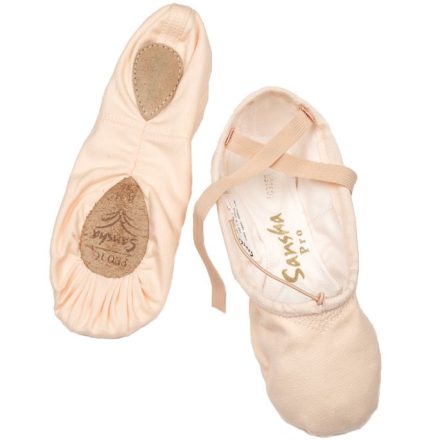 Sansha No1C. Soft ballet shoes - Dark Pink