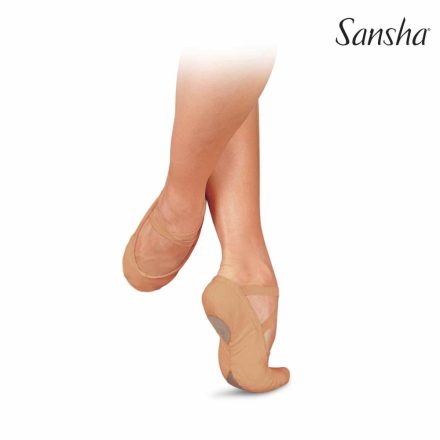 Sansha No.1C. Pantofi de balet din pânză