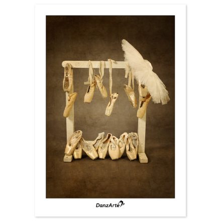 DanzArte képeslap “Hanging Pointe Shoes”