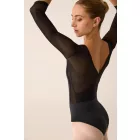 Pridance ART.290 Hosszú ujjú balett dressz, bársony betéttel. míder fazonnal