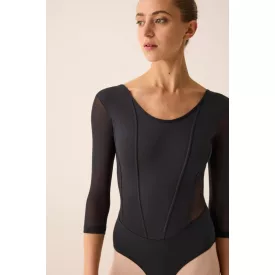   Pridance ART.292 Long Sleeve Ballet Leotard, Corset-Inspired Design