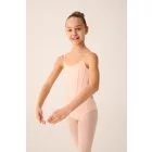 Pridance ART.319 Spaghetti Strap Ballet Leotard with Corset Style and Elastic Tulle Back