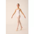 Pridance ART.319 Spaghetti Strap Ballet Leotard with Corset Style and Elastic Tulle Back