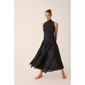   Pridance ART.333 Top with high neck and elastic tulle inserts