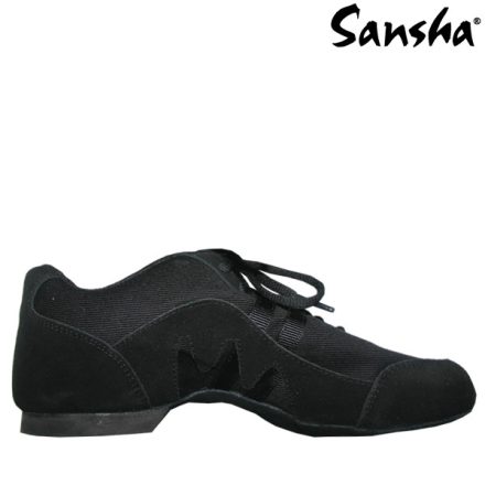 Sansha Salsette Pantofi sneaker cu talpă de piele - Pânză