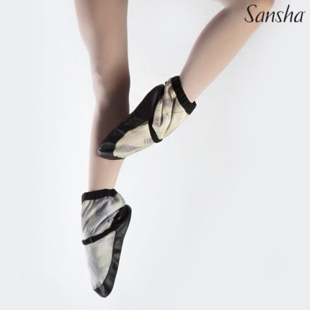 Sansha WOOH booties with leaf pattern