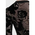 WM Felicite long-sleeved leotard with velvet tulle back