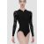 WM Felicite langärmliges Leotard mit samtigem Tüllrücken