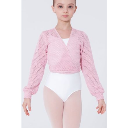 WM Guimauve wrap cardigan with shimmer